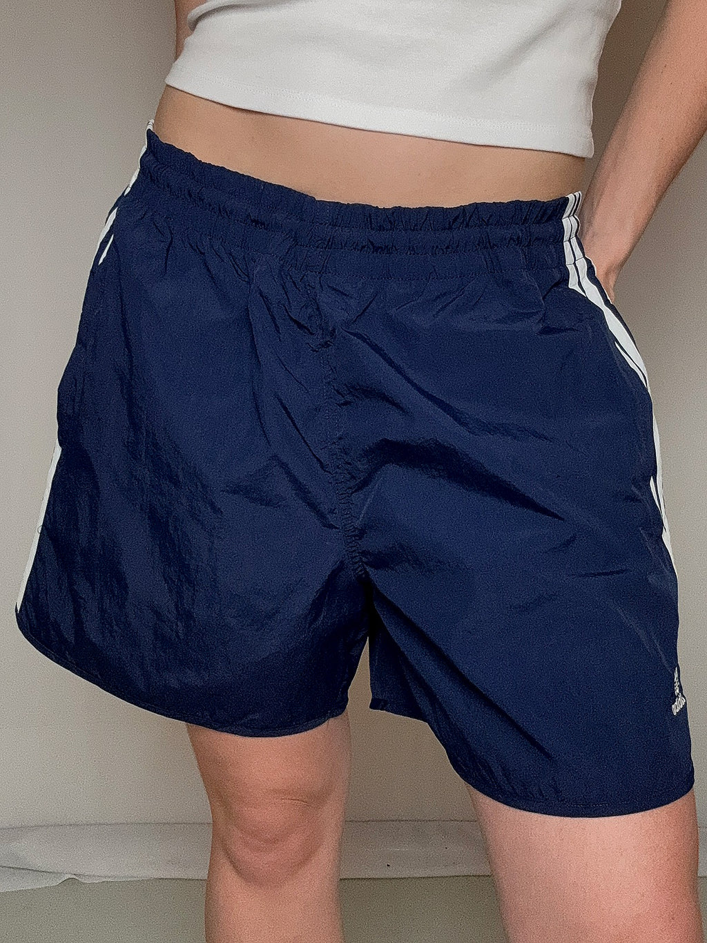 Short de sport marine adidas L/XL vintage