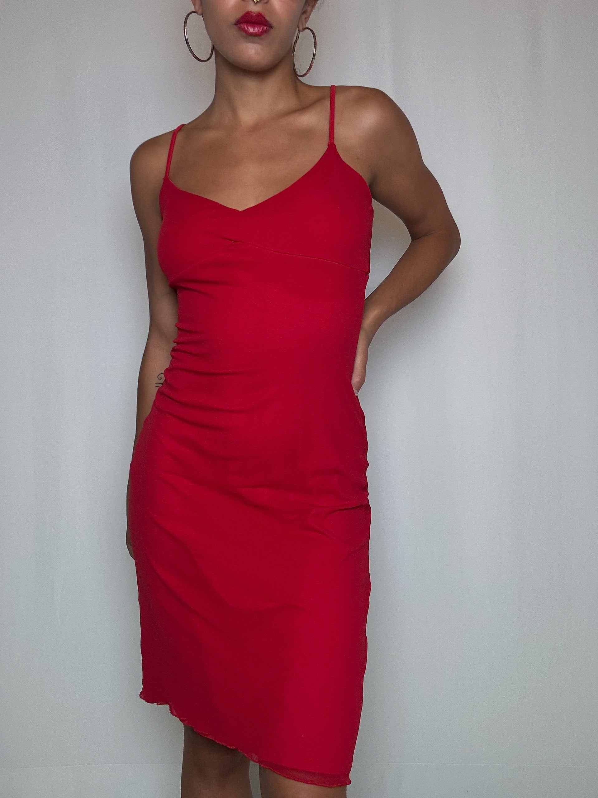 Robe rouge M vintage