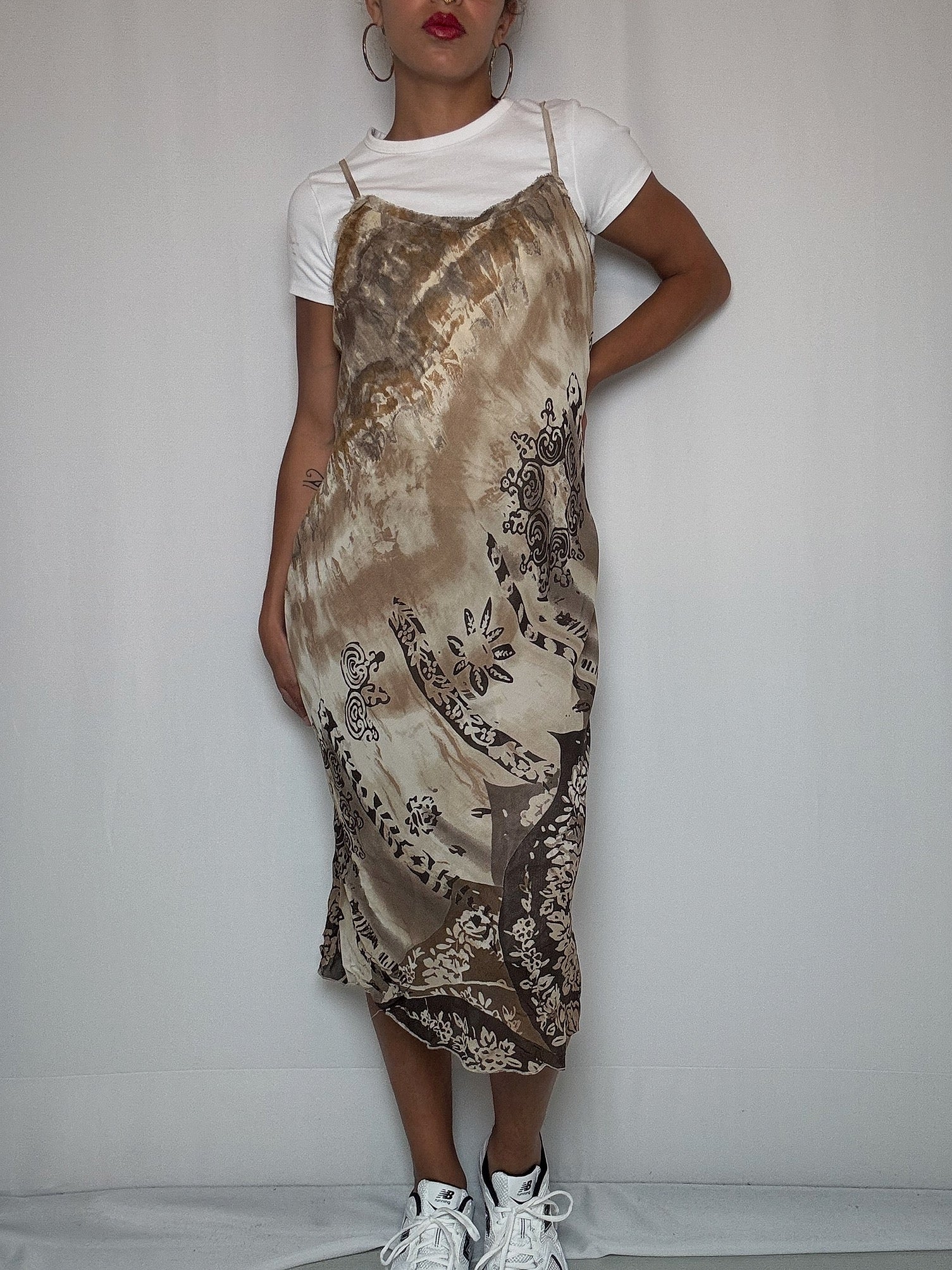 Robe à bretelles fluide S/M vintage