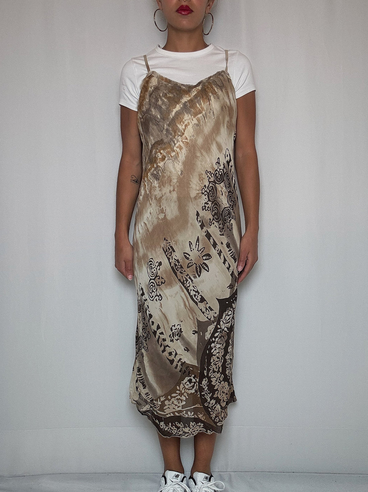 Robe à bretelles fluide S/M vintage