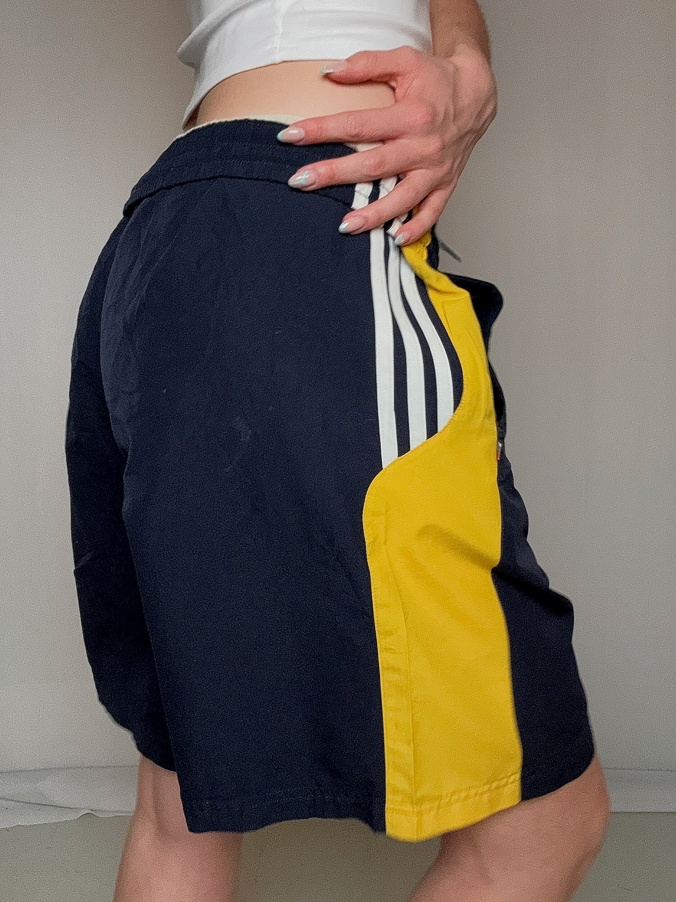 Short de sport marine adidas L/XL vintage