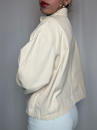 Veste en denim beige L vintage