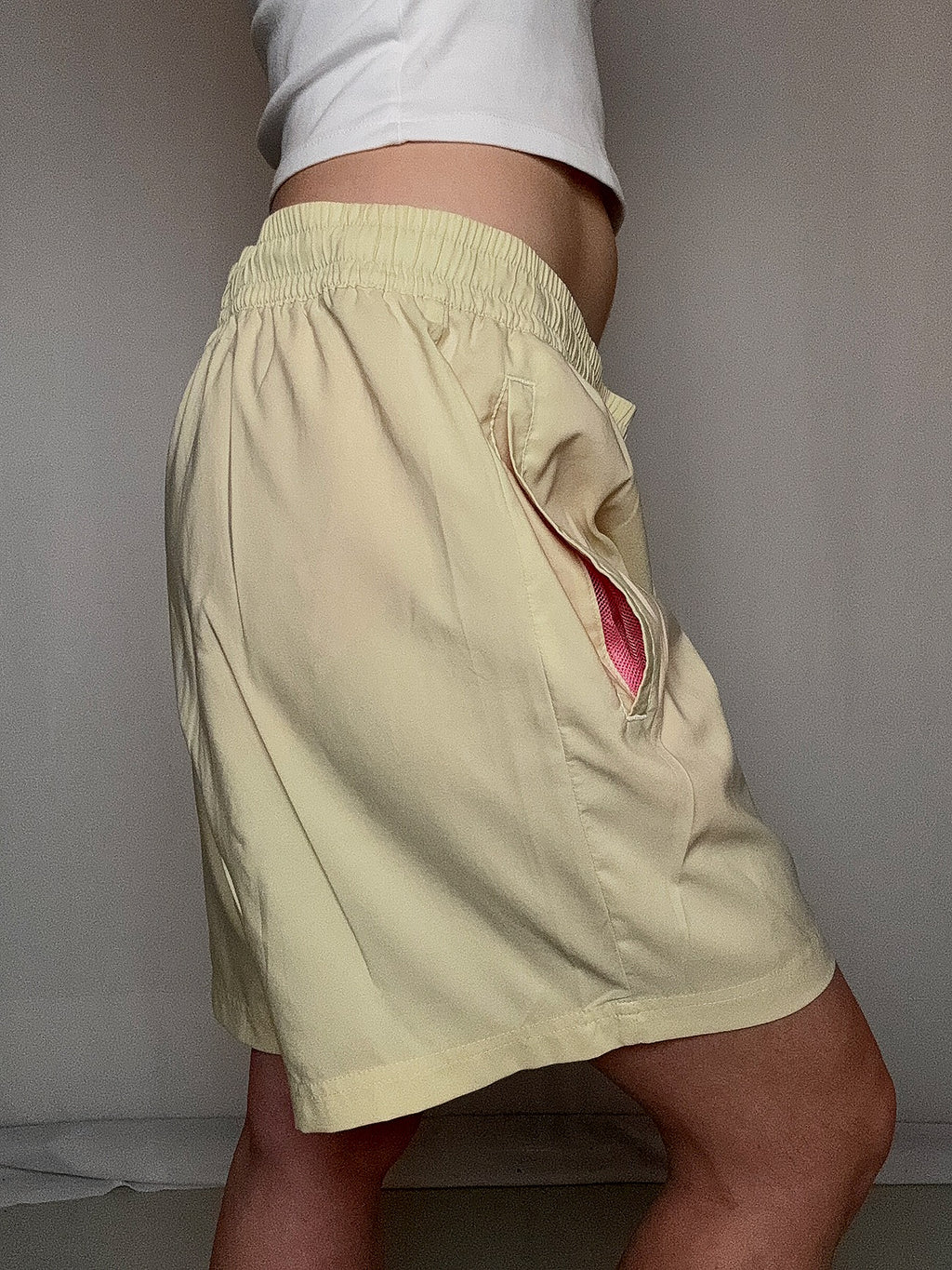 Short de sport jaune adidas XL vintage