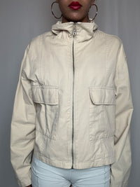 Veste en denim beige L vintage