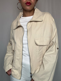 Veste en denim beige L vintage