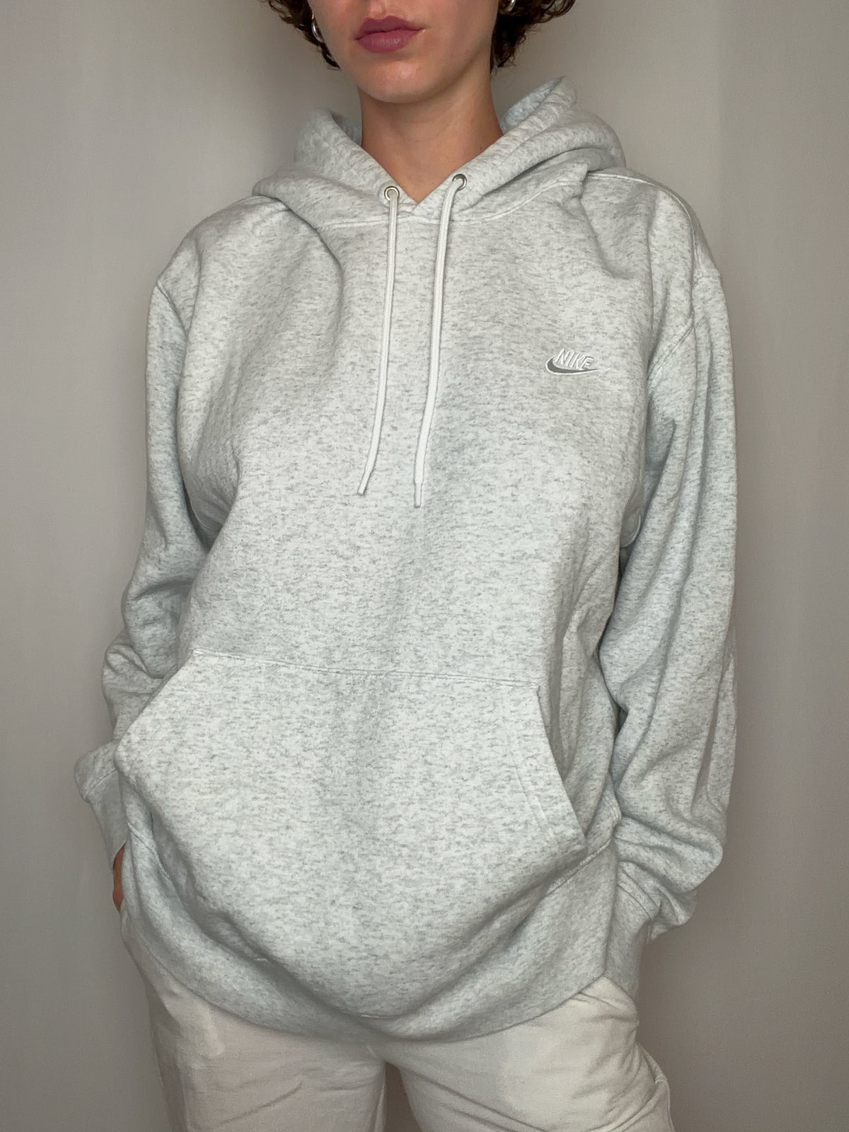 Hoodie gris chiné Nike XL vintage
