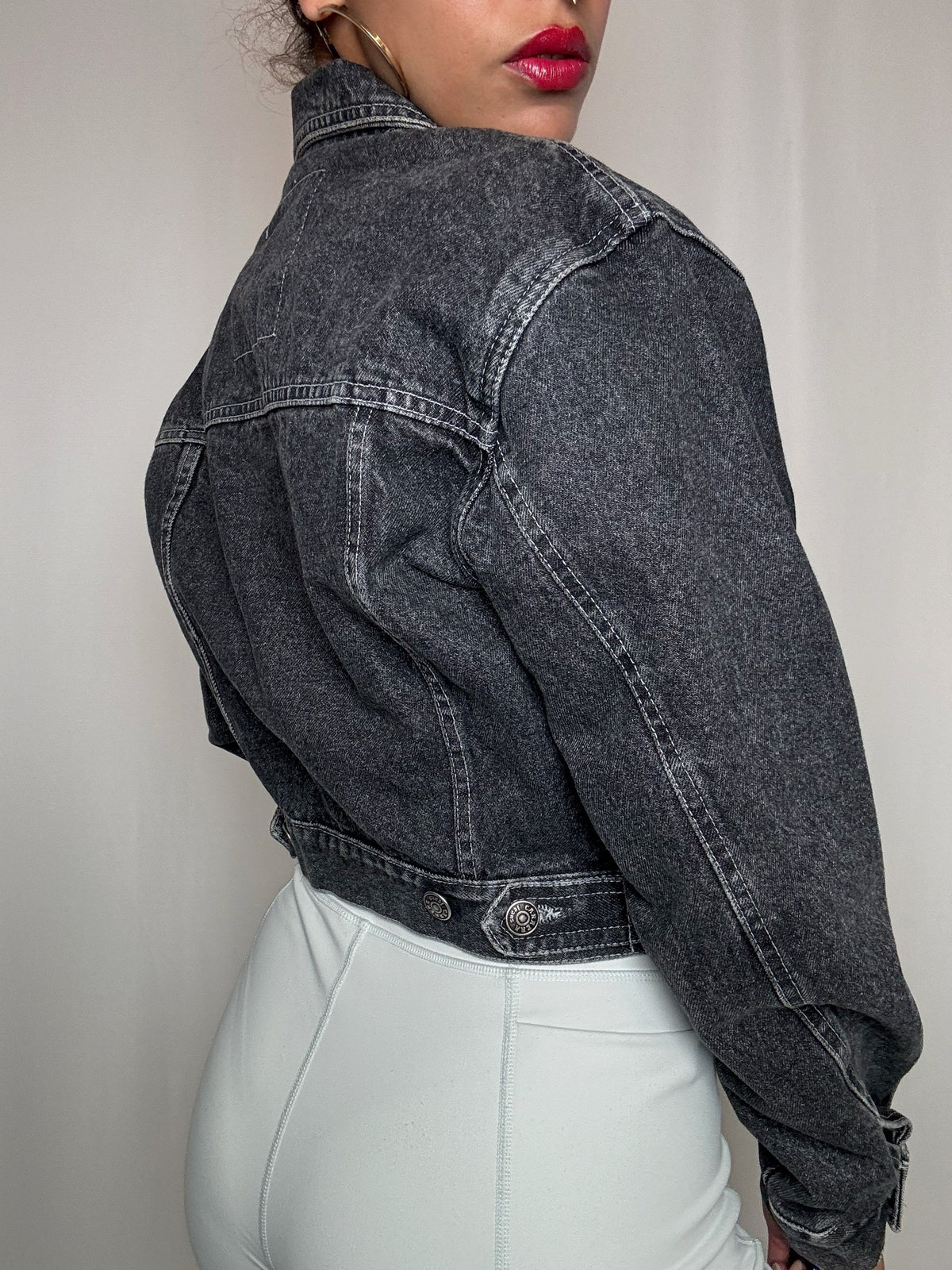 Veste en denim noir Carrera M vintage