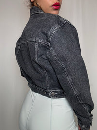 Veste en denim noir Carrera M vintage