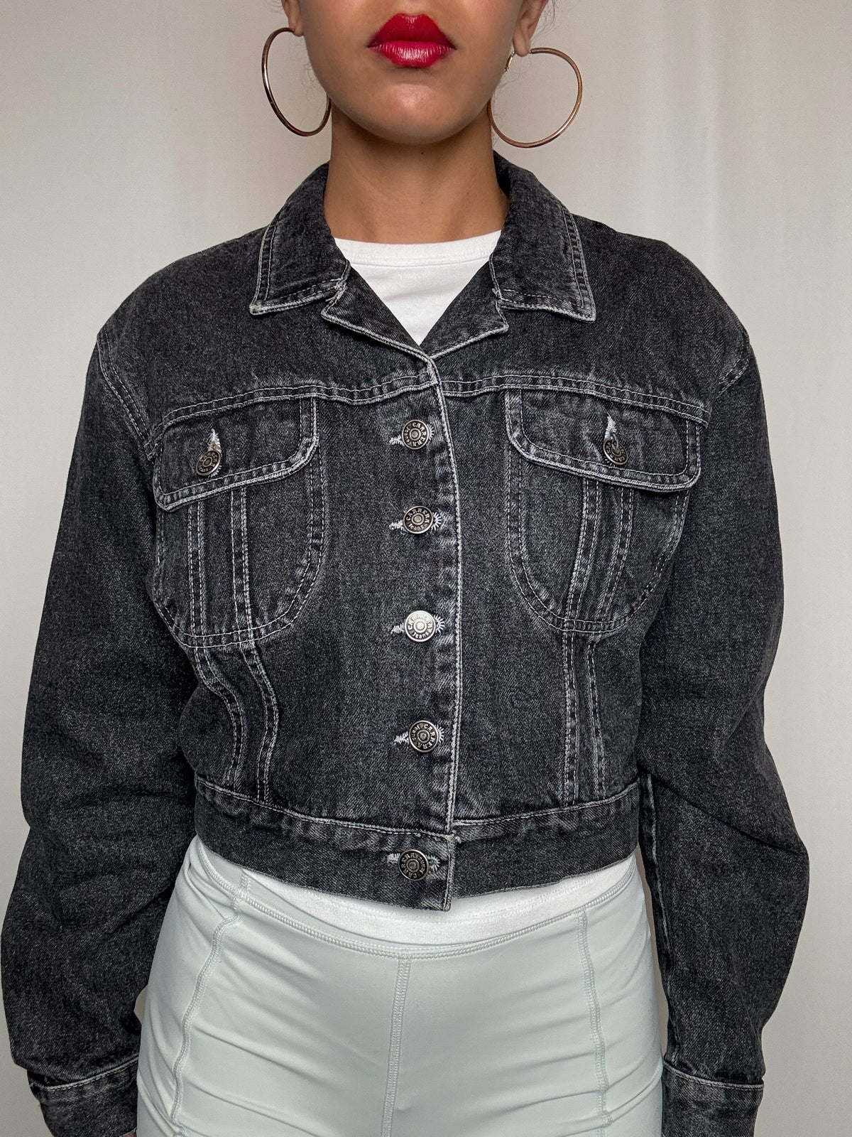 Veste en denim noir Carrera M vintage