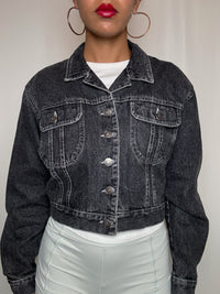 Veste en denim noir Carrera M vintage