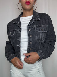 Veste en denim noir Carrera M vintage