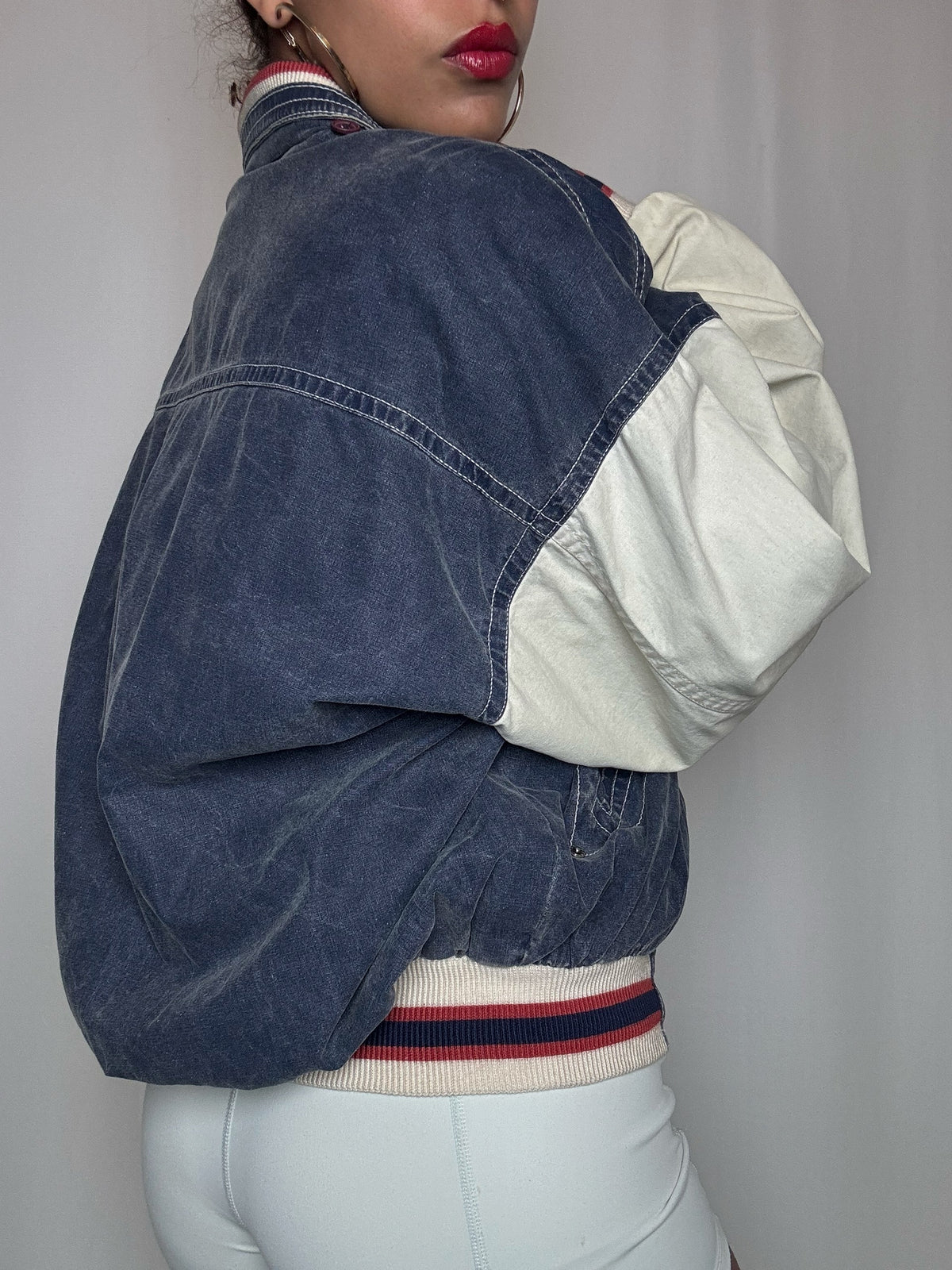 Bomber bicolore L vintage