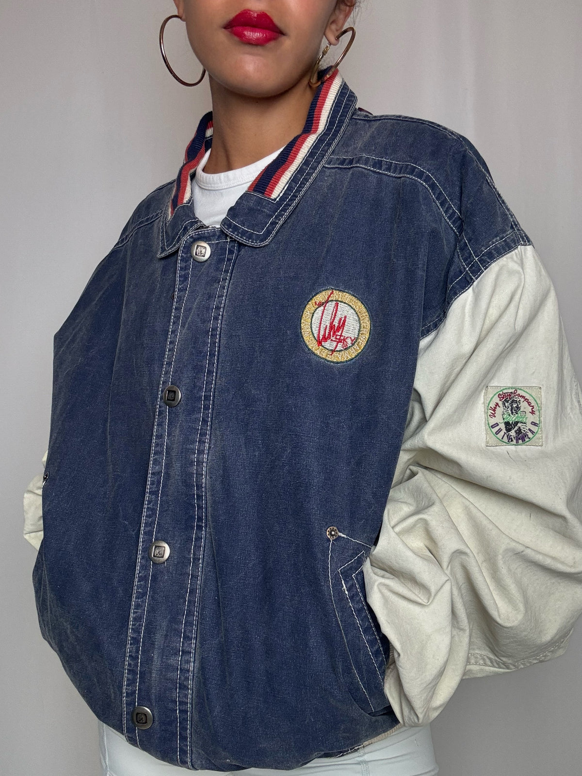 Bomber bicolore L vintage