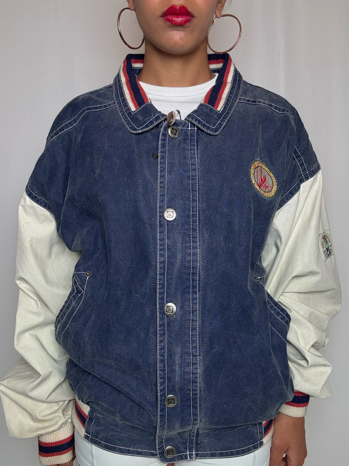 Bomber bicolore L vintage