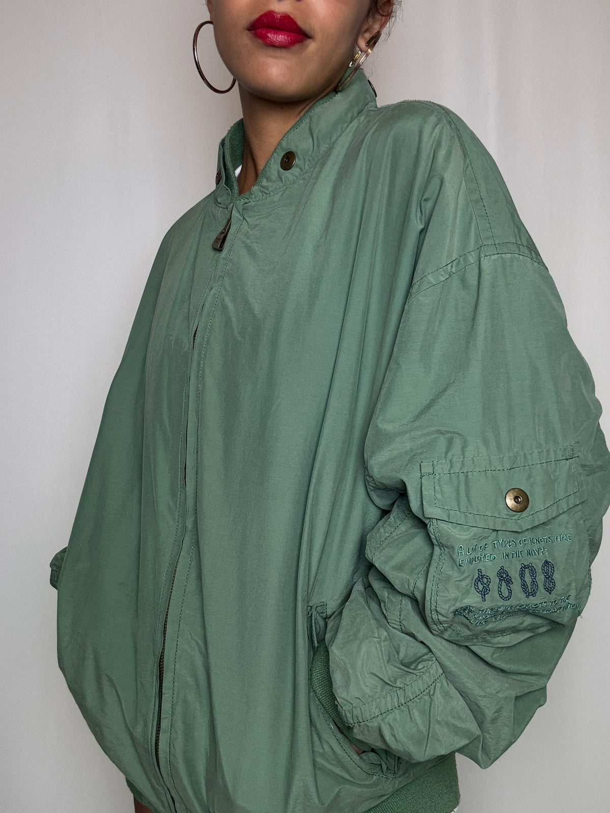 Veste mi saison verte XL vintage