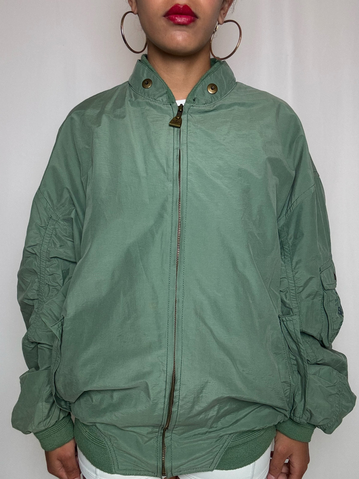 Veste mi saison verte XL vintage