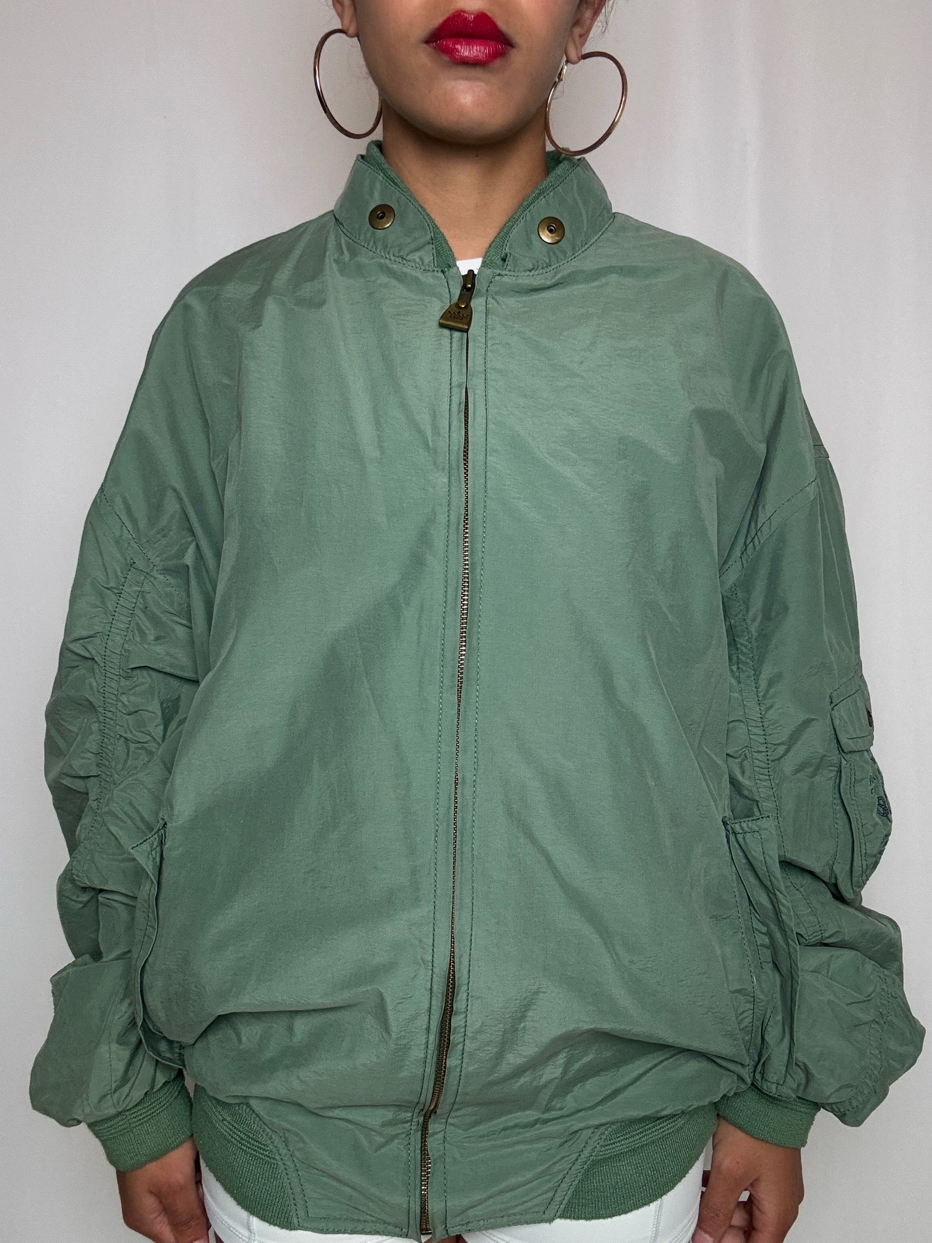 Veste mi saison verte XL vintage
