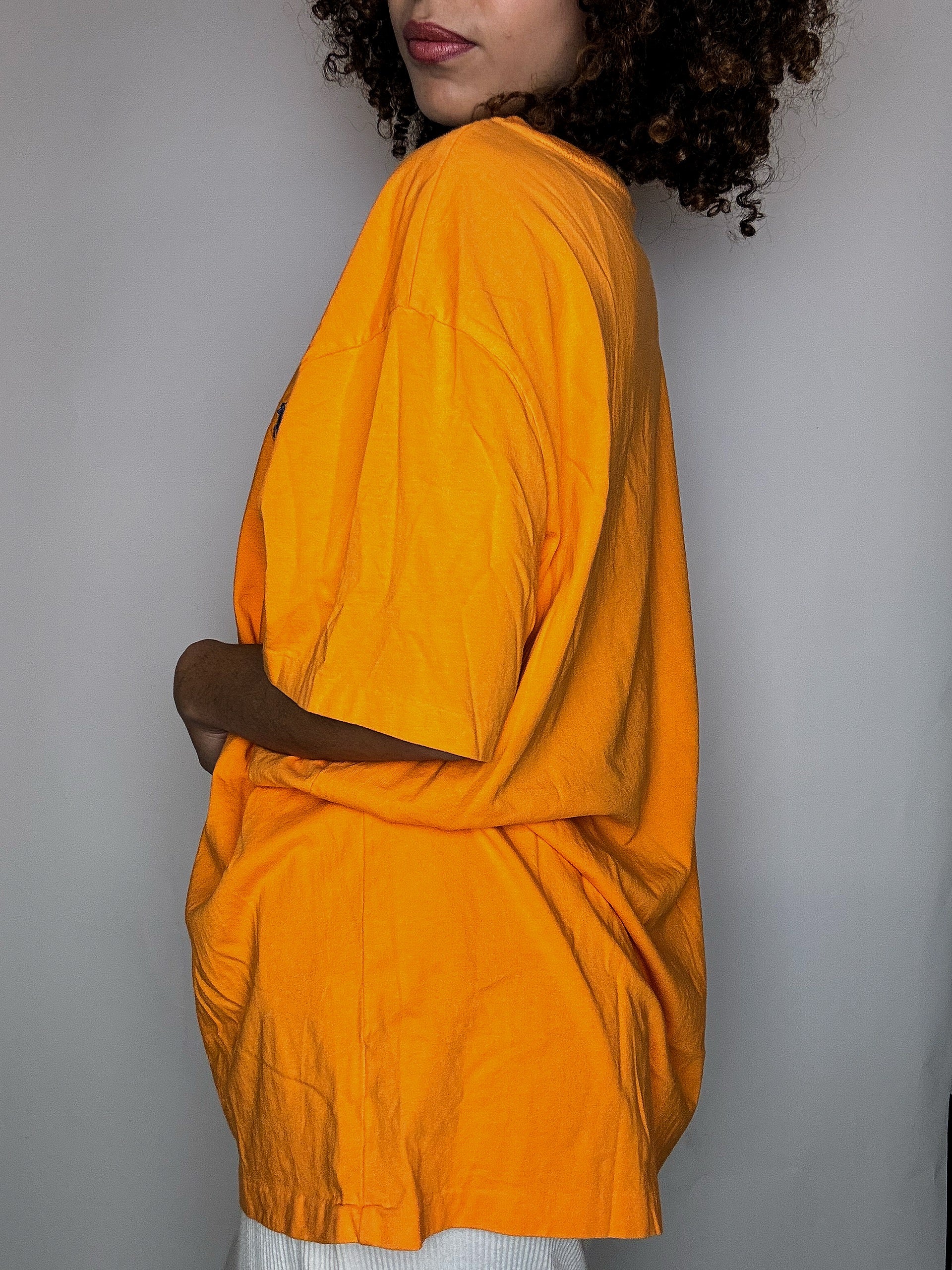 Tee shirt col V orange RALPH LAUREN XL vintage