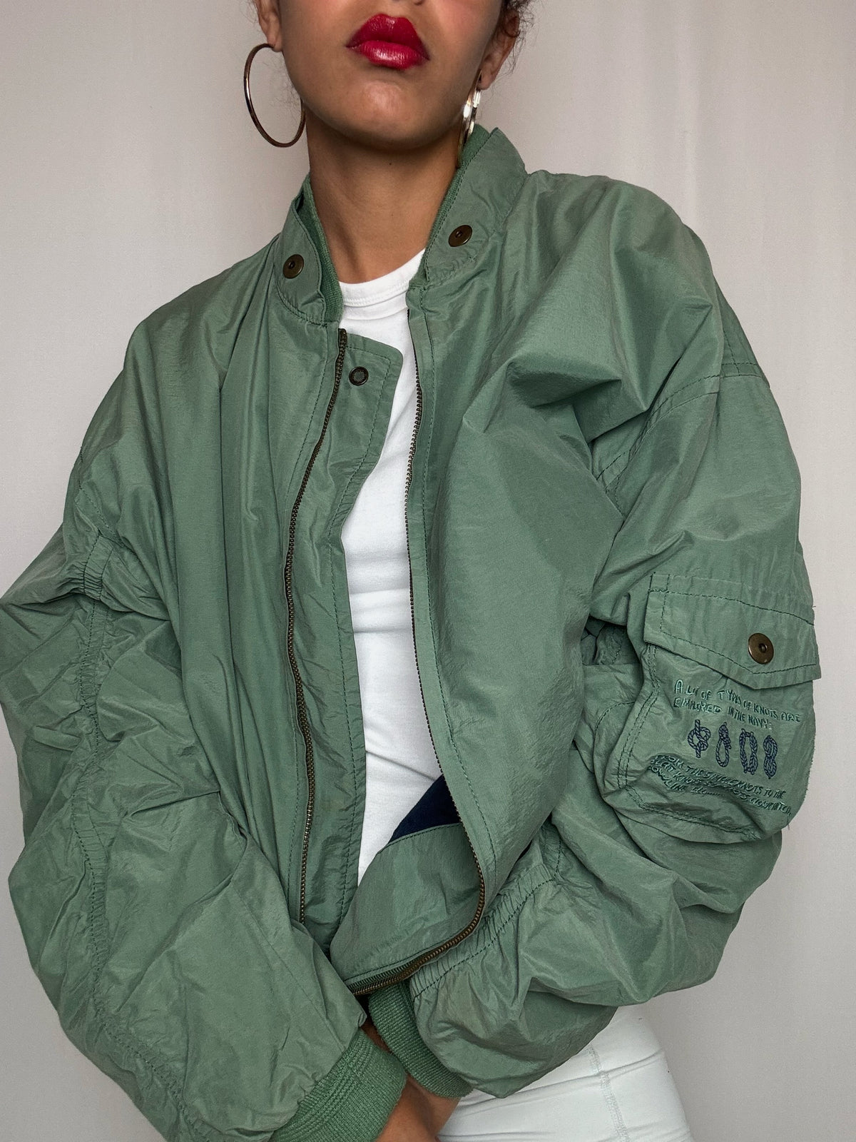 Veste mi saison verte XL vintage