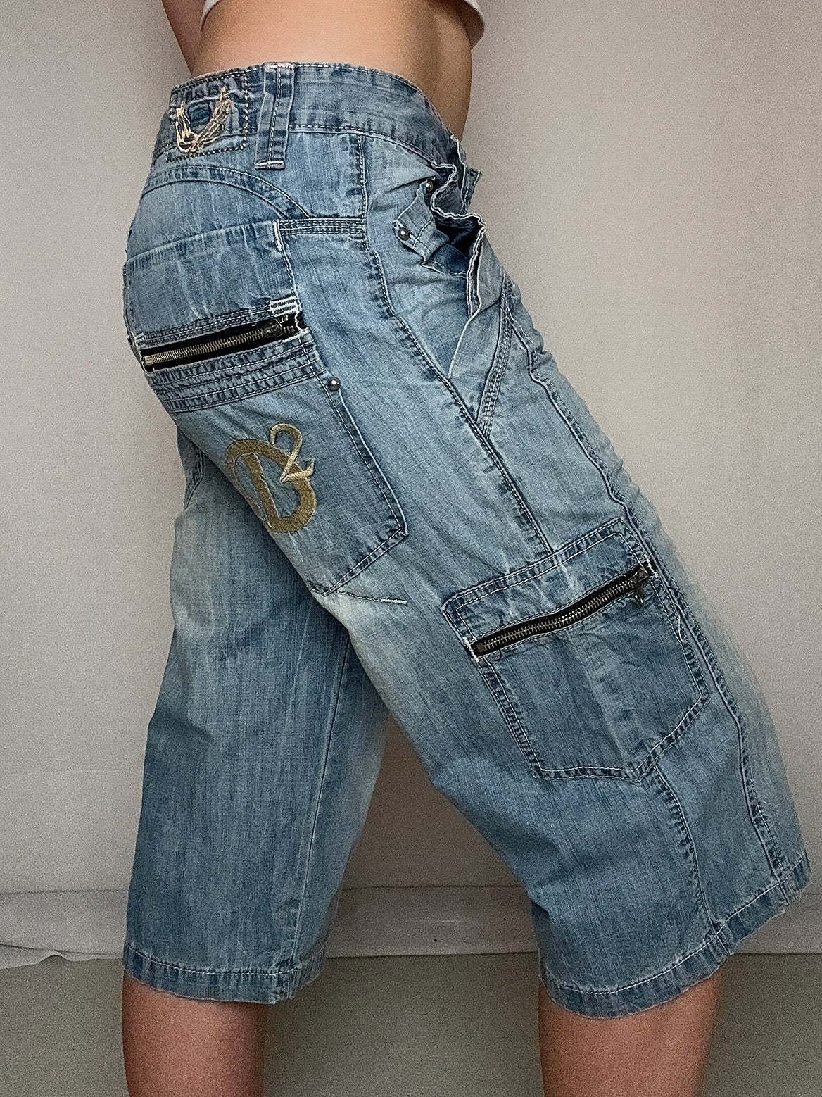 Capri-Jeans y2k in Denim, Gr. L, Vintage