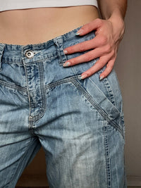 Capri-Jeans y2k in Denim, Gr. L, Vintage