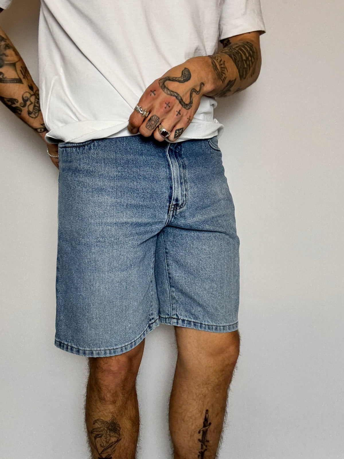 Short long en jean L vintage