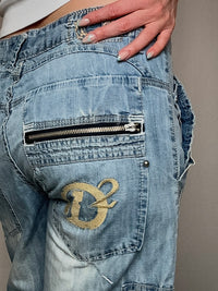 Capri-Jeans y2k in Denim, Gr. L, Vintage