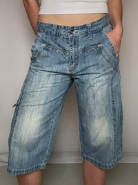 Capri-Jeans y2k in Denim, Gr. L, Vintage