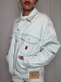 Veste en denim clair L vintage