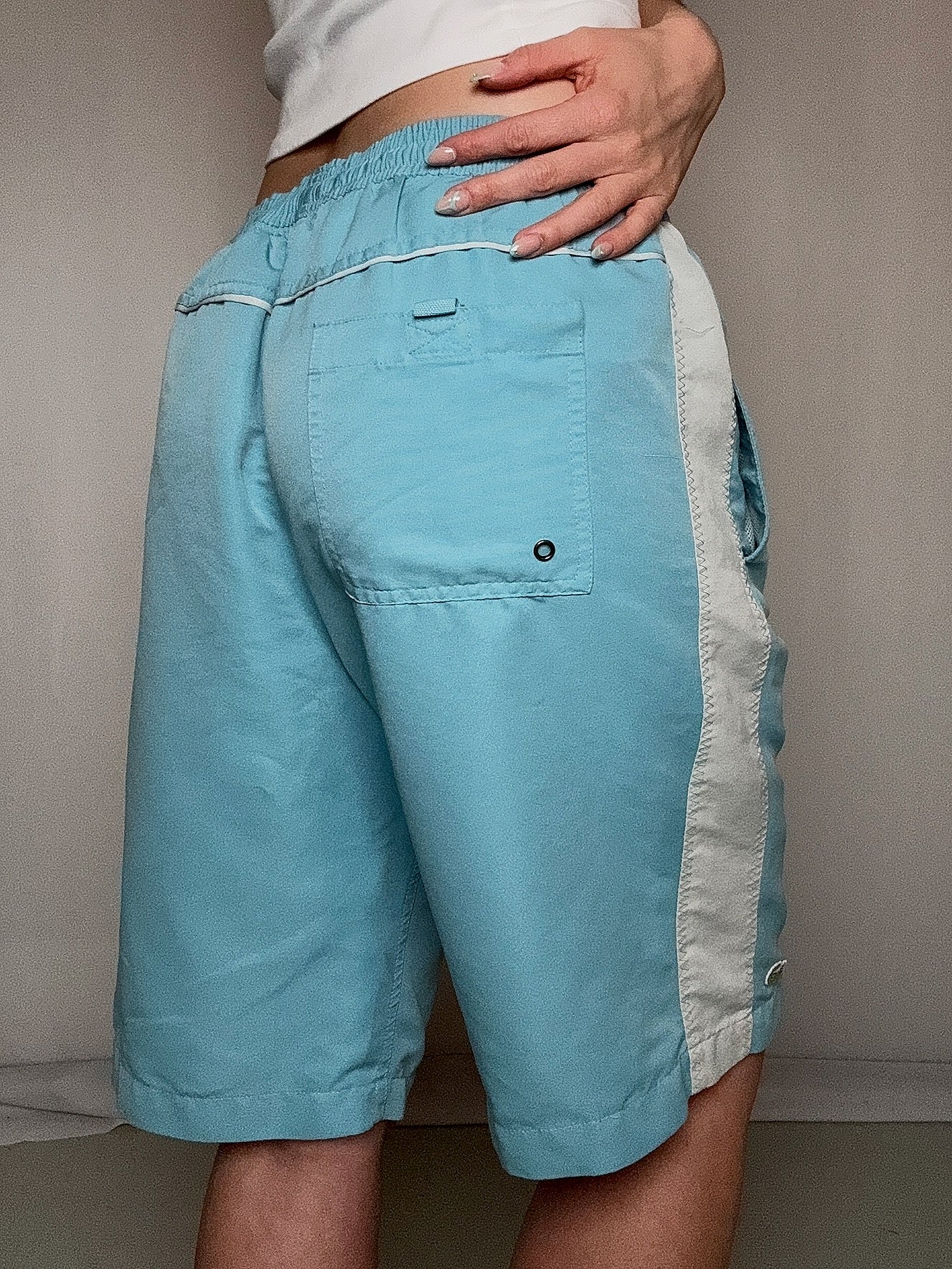 Short de sport bleu Lacoste XL vintage