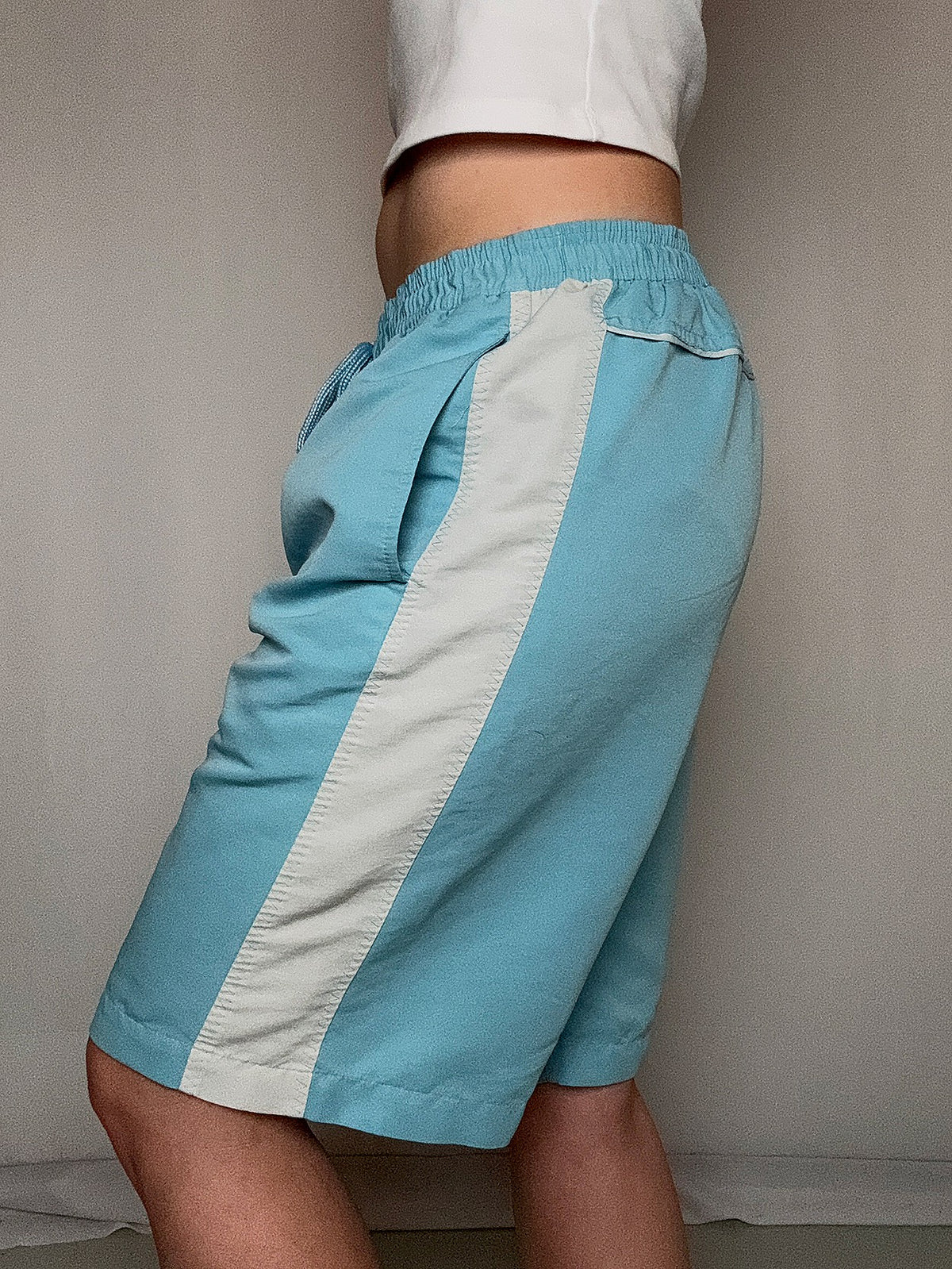 Short de sport bleu Lacoste XL vintage