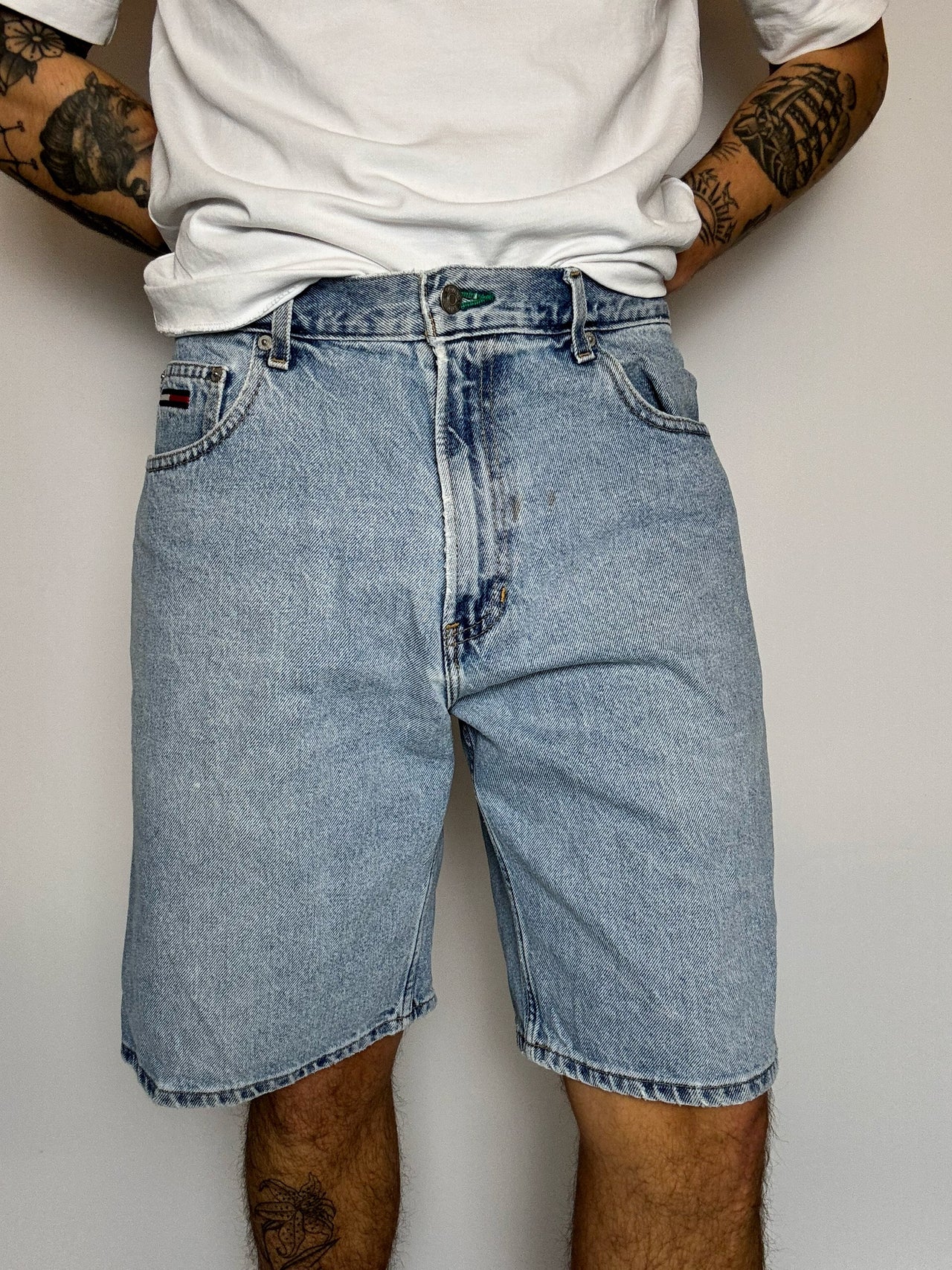 Short long en jean TOMMY HILFIGER L vintage