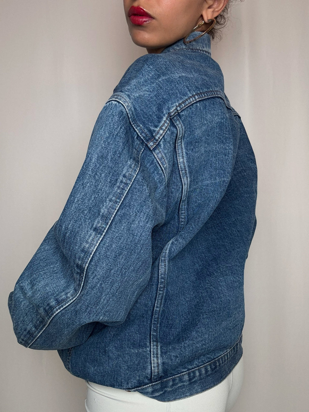 Veste en denim avec poches M vintage