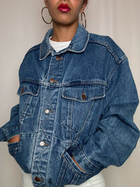 Veste en denim avec poches M vintage