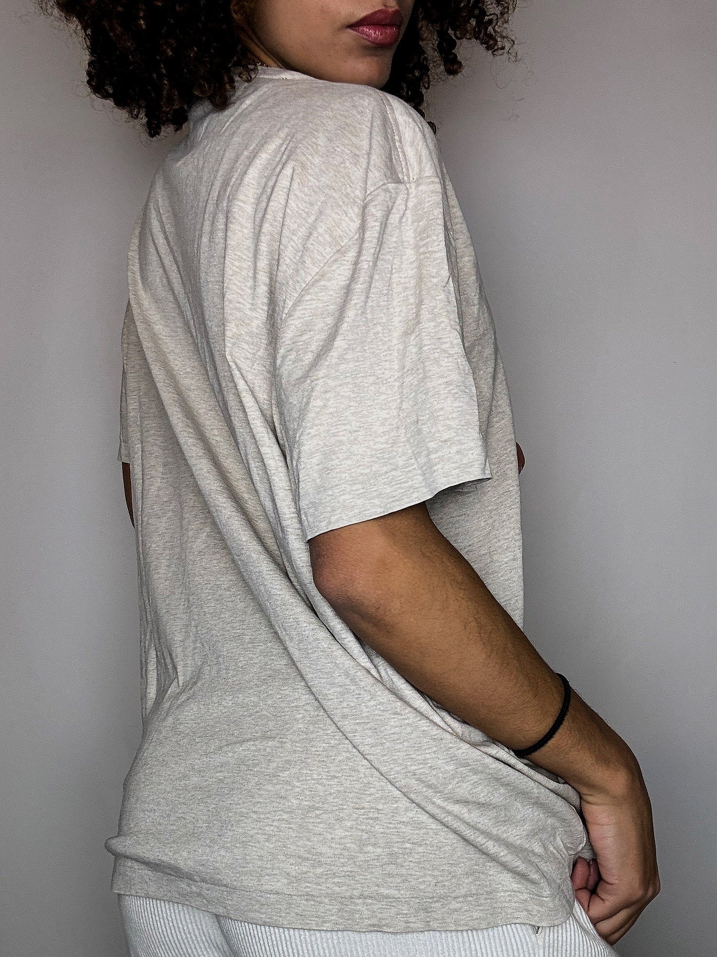 Tee shirt col rond beige RALPH LAUREN XL vintage