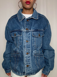 Veste en denim avec poches M vintage