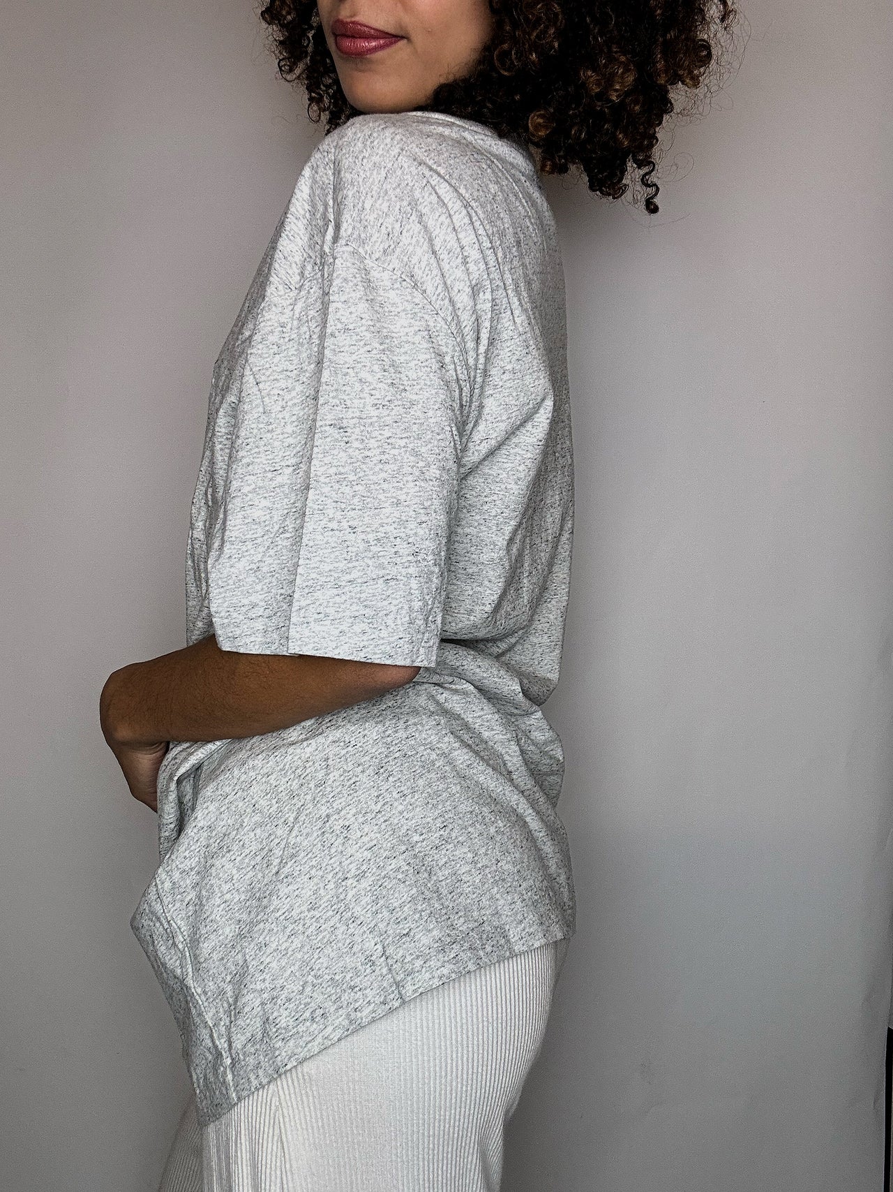 Tee shirt col V gris RALPH LAUREN XL vintage