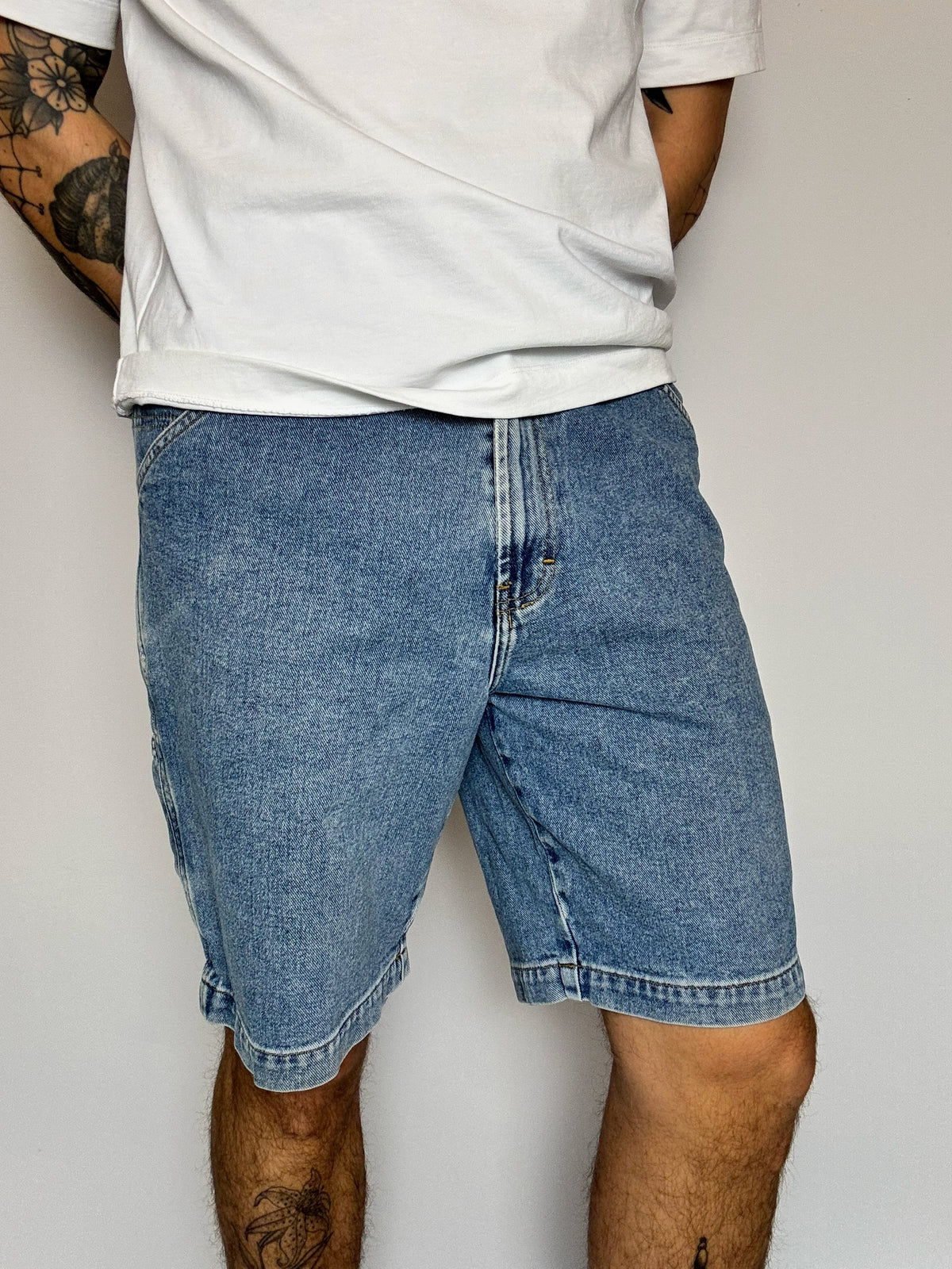 Short cargo long en jean M vintage