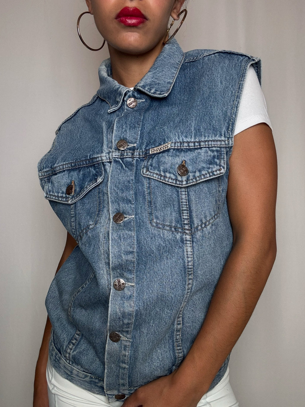 Gilet en denim L vintage