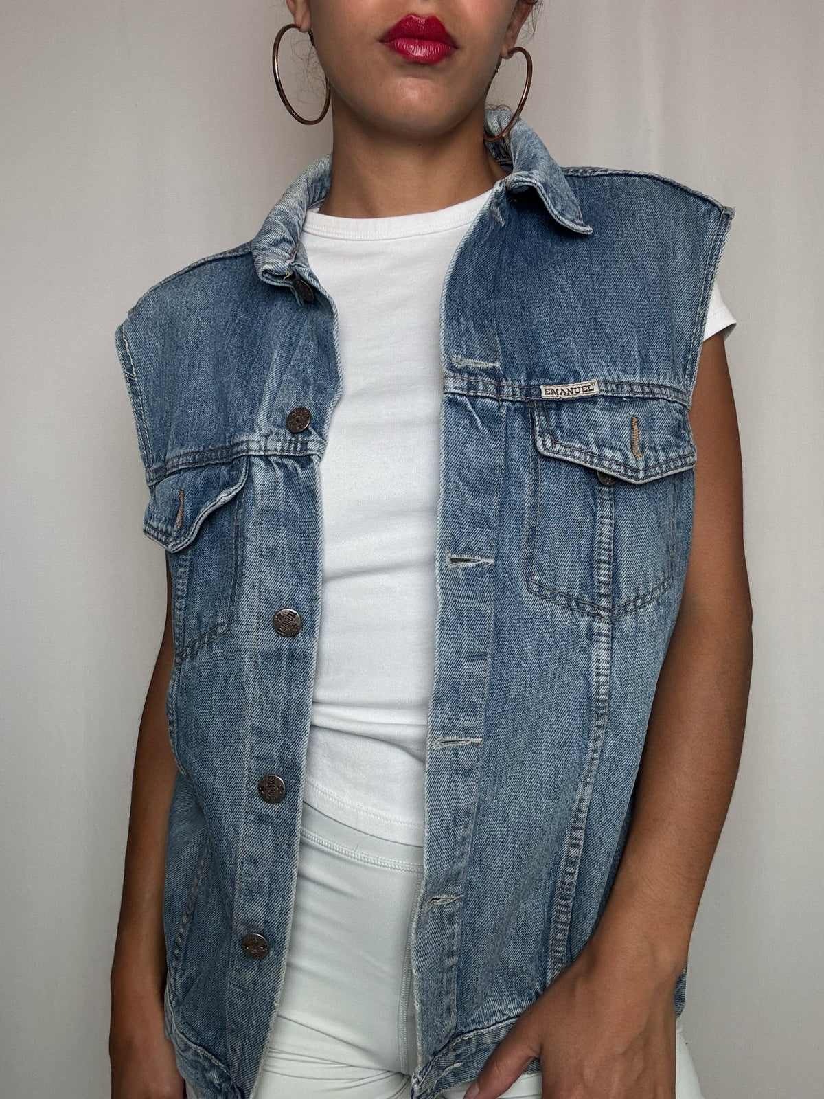 Gilet en denim L vintage