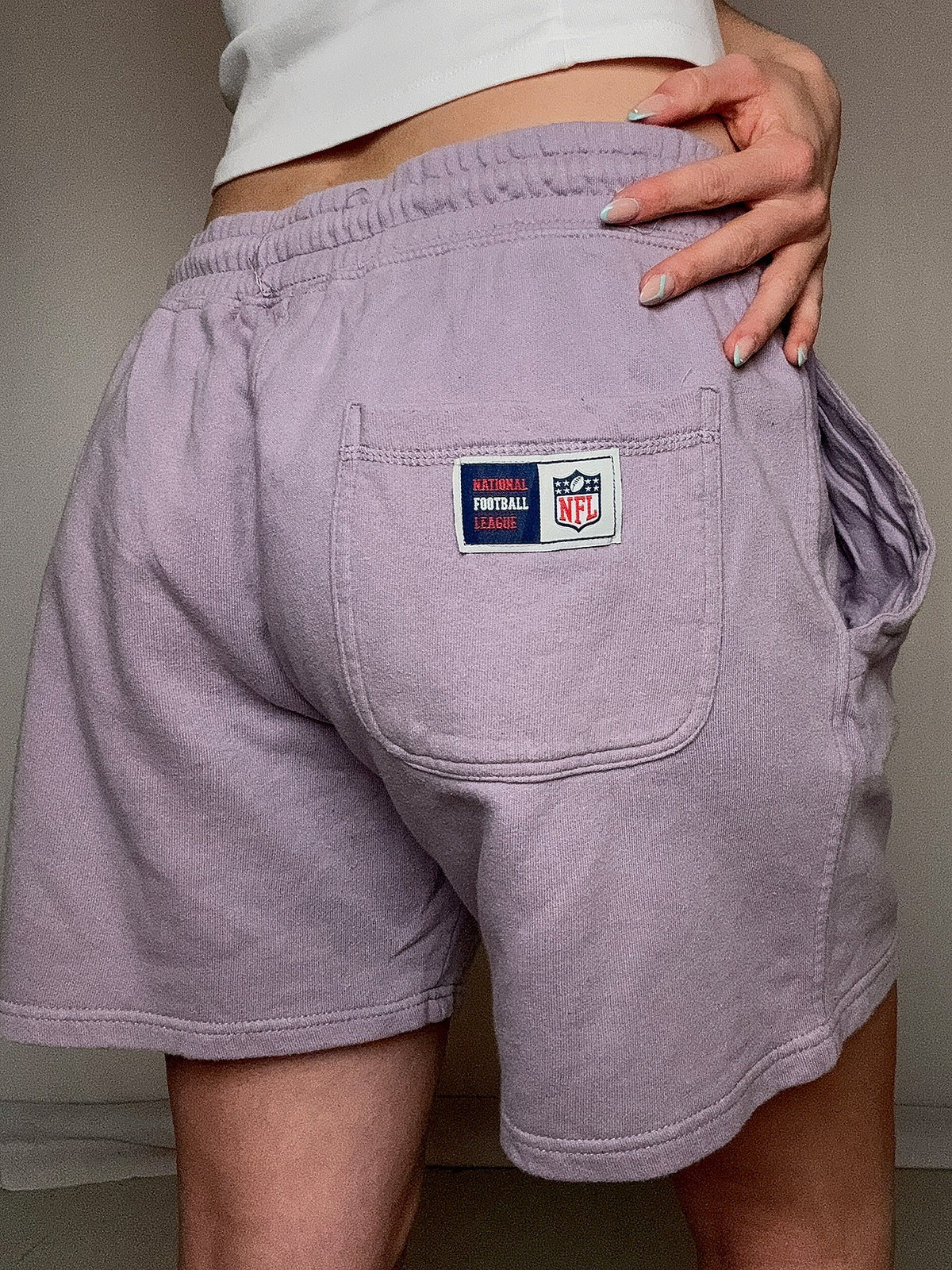 Short de sport lila NFL x Raiders XL vintage