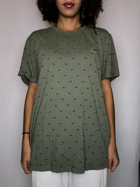 Tee shirt col rond kaki LACOSTE XL vintage
