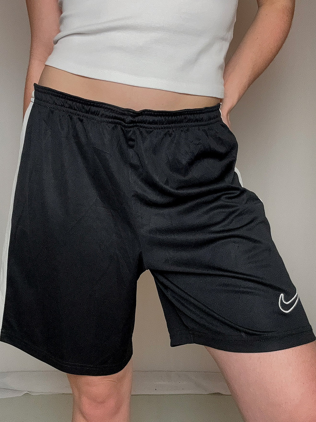 Short de sport noir nike L vintage