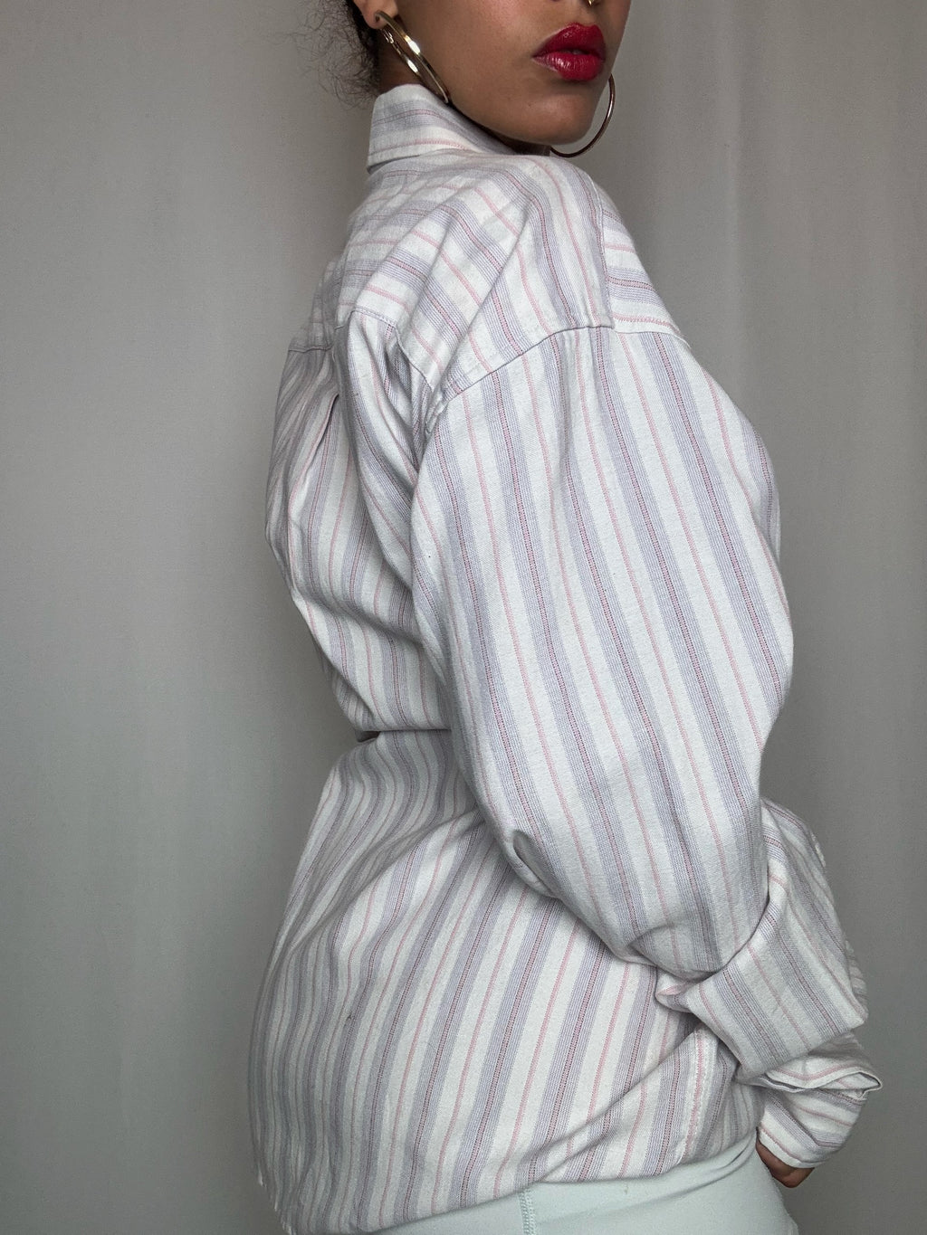 Chemise rayée Lacoste XL vintage