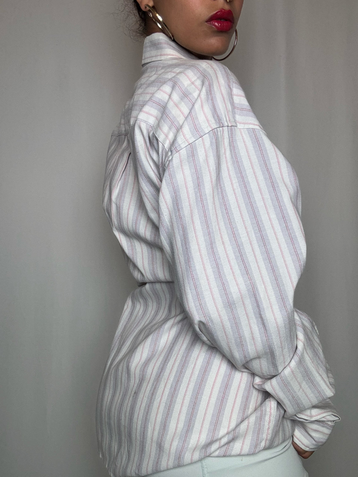 Chemise rayée Lacoste XL vintage