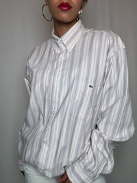 Chemise rayée Lacoste XL vintage