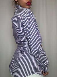 Chemise rayée violette Fred Perry M vintage