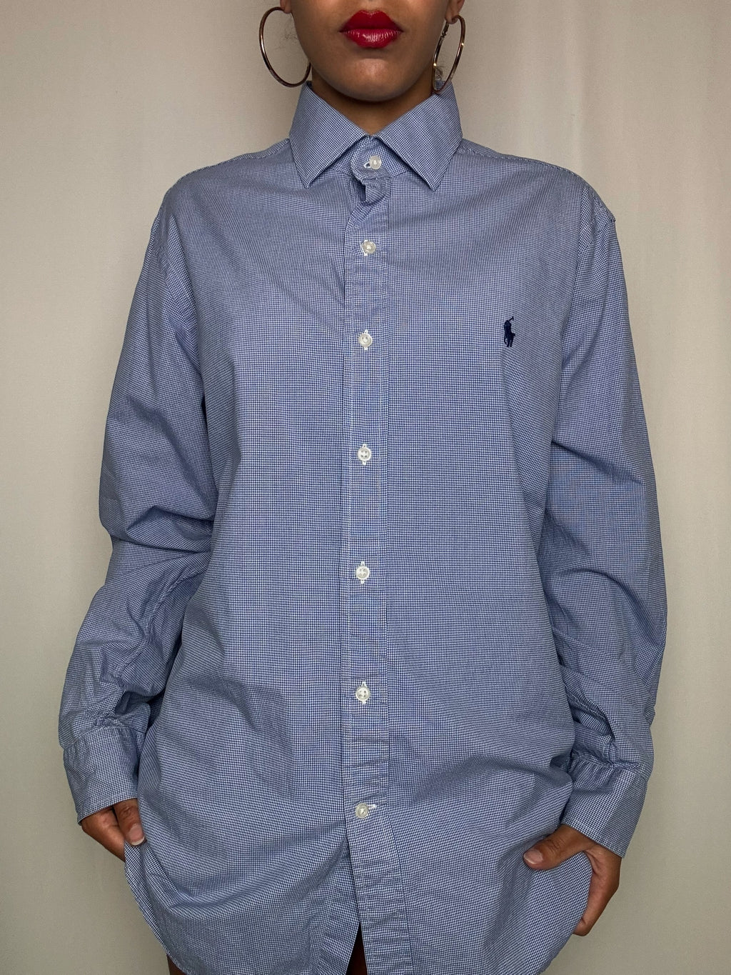 Chemise rayée Ralph Lauren L vintage