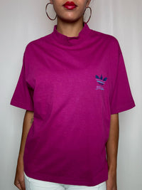 Tshirt fuschia Adidas M/L vintage