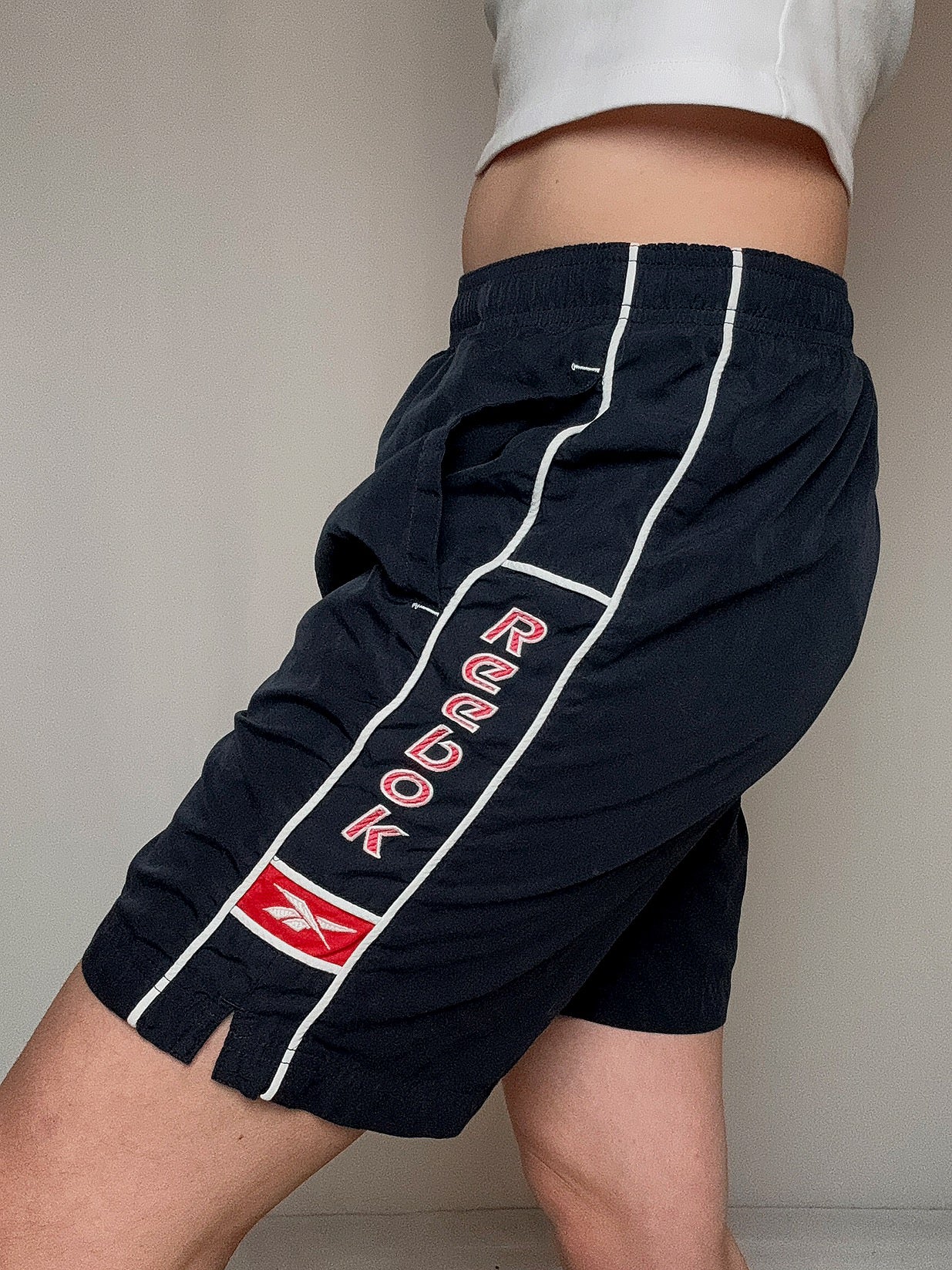 Short de sport marine Reebok S vintage
